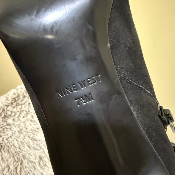 Nine West Black and Leopard Ankle Booties - Picture 6 of 8